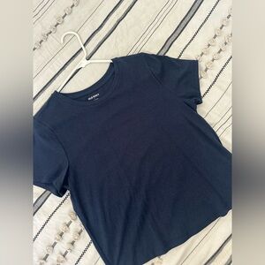 Old Navy Navy Short-Sleeve Crewneck Tee